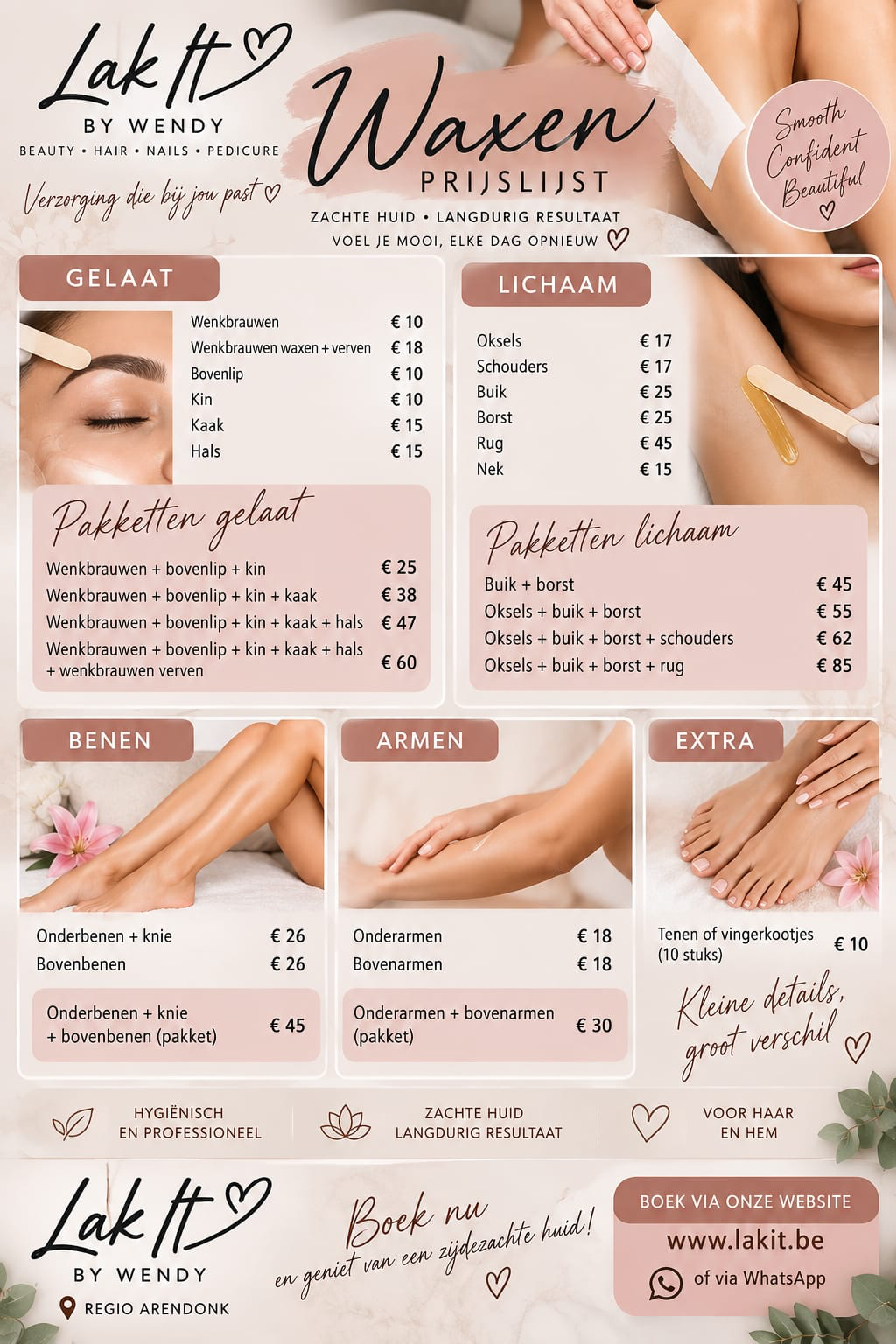 Waxen abonnementen bij Lak It by Wendy